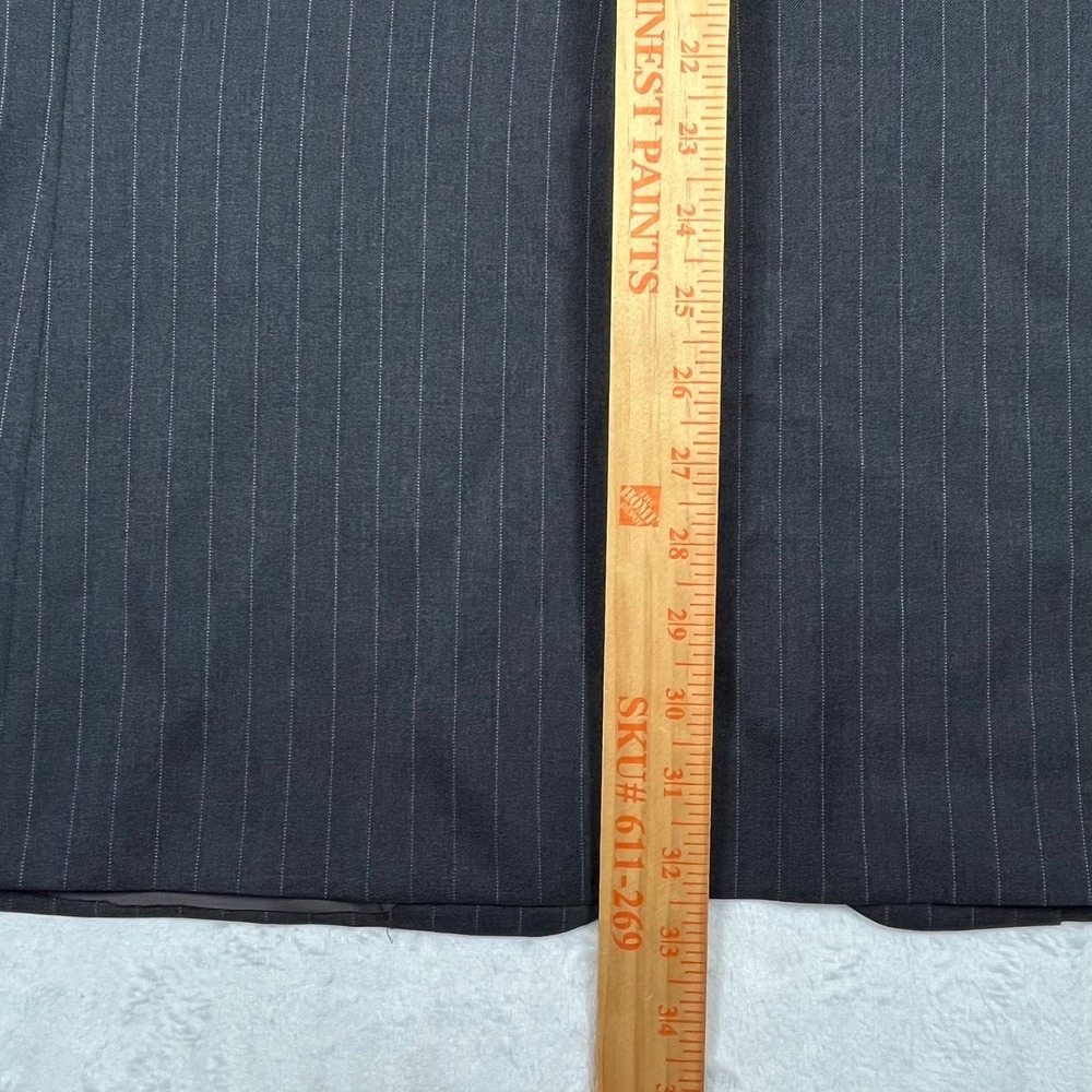 Hickey Freeman Madison Wool Two-Button Blazer Men 44L Grey Pinstripe Loro Piana - Picture 10 of 14
